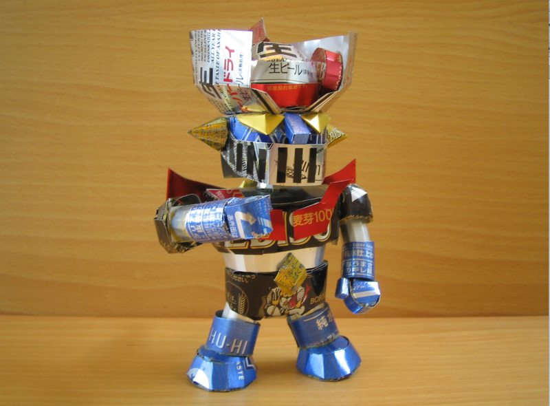 Illustration for article titled Japan's Amazing Drink Can Sculptures Will Melt Your Mind